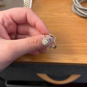 White Gold 8.5 Bridal set from zales